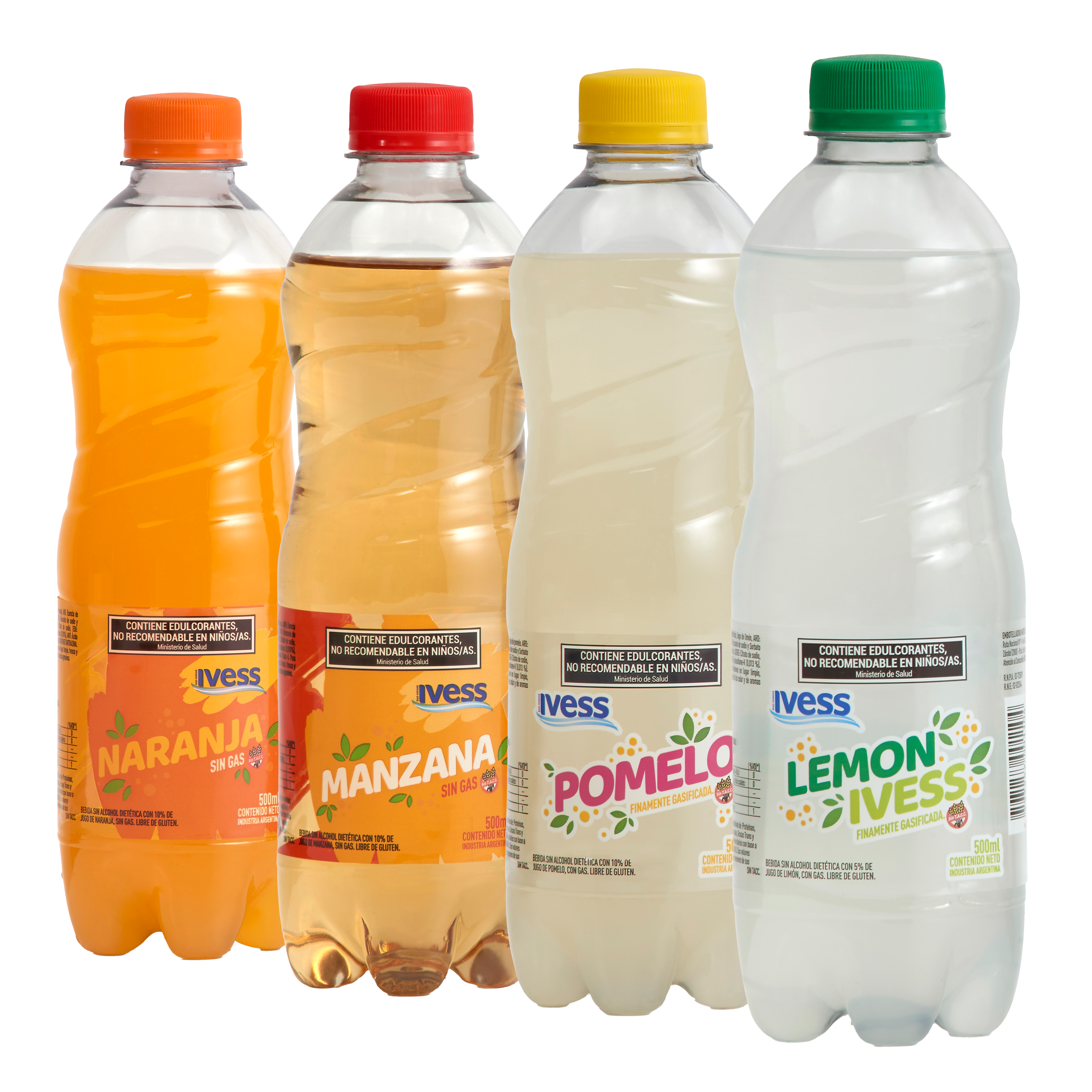 Botellas saborizadas IVESS de 500 ml